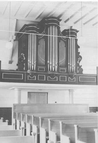 Het eerste Proper-orgel nu te Woldendorp Groningen.